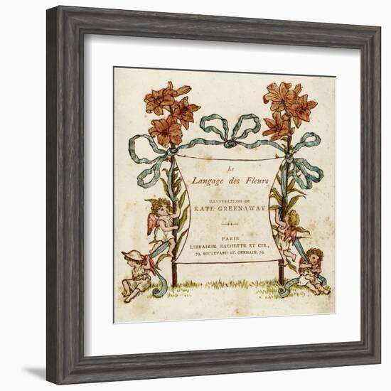 Language of Flowers-Kate Greenaway-Framed Art Print