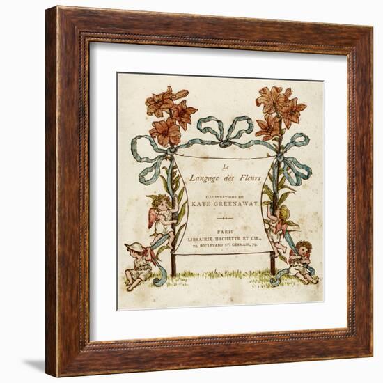 Language of Flowers-Kate Greenaway-Framed Art Print