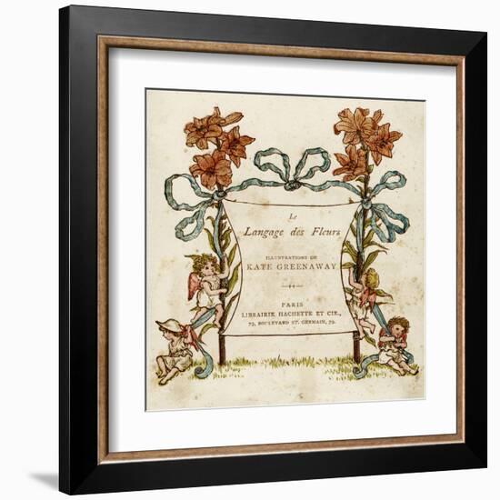 Language of Flowers-Kate Greenaway-Framed Art Print