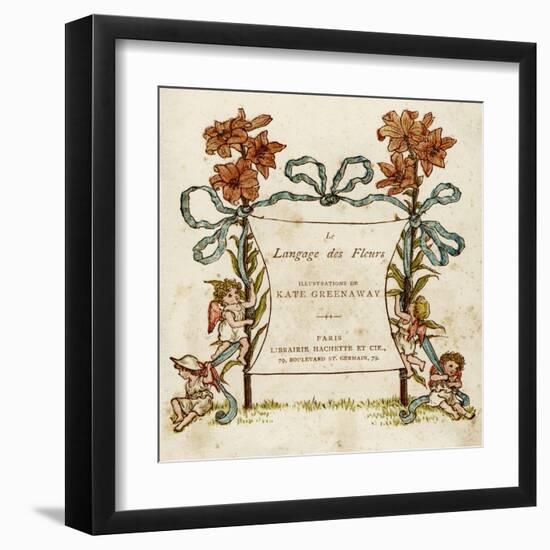 Language of Flowers-Kate Greenaway-Framed Art Print