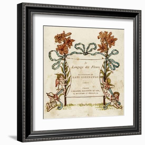 Language of Flowers-Kate Greenaway-Framed Art Print