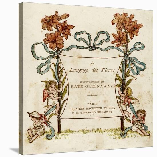 Language of Flowers-Kate Greenaway-Stretched Canvas