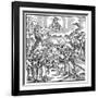 Languages: Moses Receiving from God the Tablets of the Law in Hebrew, 1512-null-Framed Giclee Print