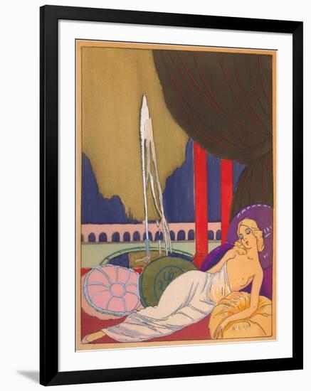 Languid Harem Girl-null-Framed Art Print