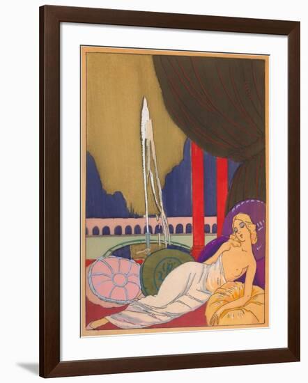 Languid Harem Girl-null-Framed Art Print