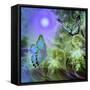 Languid Journeys Blue-Mindy Sommers-Framed Stretched Canvas