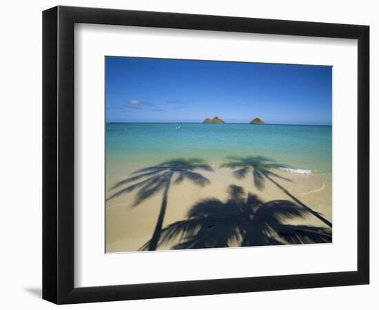 Lanikai Beach, Oahu, Hawaii, Hawaiian Islands, USA-null-Framed Photographic Print