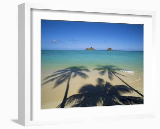 Lanikai Beach, Oahu, Hawaii, Hawaiian Islands, USA-null-Framed Photographic Print