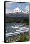 Lanin volcano and Lago Huechulafquen, Lanin National Park, near Junin de los Andes, The Lake Distri-Stuart Black-Framed Stretched Canvas