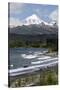 Lanin volcano and Lago Huechulafquen, Lanin National Park, near Junin de los Andes, The Lake Distri-Stuart Black-Stretched Canvas