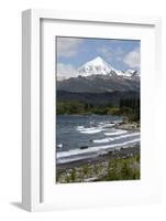 Lanin volcano and Lago Huechulafquen, Lanin National Park, near Junin de los Andes, The Lake Distri-Stuart Black-Framed Photographic Print