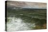 Lannacombe Bay, Start Point in the Distance (Oil on Board)-George Vicat Cole-Stretched Canvas