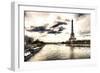 Lanscape Paris Eiffel-Philippe Hugonnard-Framed Premium Giclee Print