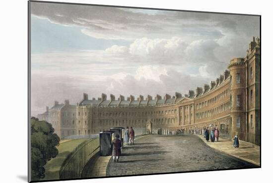 Lansdown Crescent, Bath, 1820-David Cox-Mounted Giclee Print