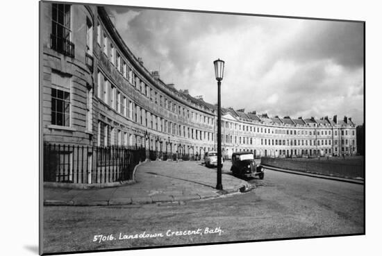 Lansdown Crescent, Bath, 1909-null-Mounted Giclee Print