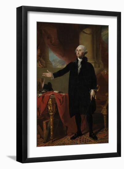 Lansdowne Portrait of President George Washington-Stocktrek Images-Framed Art Print