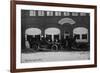 Lansing, Michigan - Central Fire Station Exterior Photo-Lantern Press-Framed Premium Giclee Print