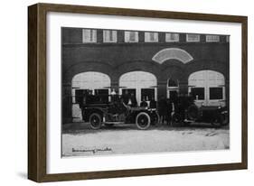 Lansing, Michigan - Central Fire Station Exterior Photo-Lantern Press-Framed Art Print