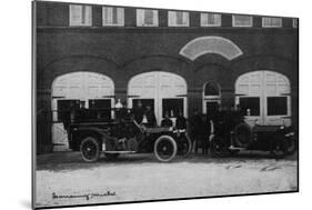 Lansing, Michigan - Central Fire Station Exterior Photo-Lantern Press-Mounted Art Print