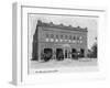 Lansing, Michigan - Fire Department Exterior Photograph-Lantern Press-Framed Art Print