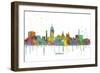 Lansing Michigan Skyline MCLR 1-Marlene Watson-Framed Giclee Print