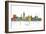 Lansing Michigan Skyline MCLR 1-Marlene Watson-Framed Giclee Print