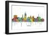 Lansing Michigan Skyline MCLR 1-Marlene Watson-Framed Giclee Print