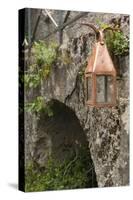 Lantern and Citadel, Corte, Corsica, France-Walter Bibikow-Stretched Canvas