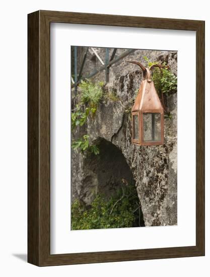 Lantern and Citadel, Corte, Corsica, France-Walter Bibikow-Framed Photographic Print