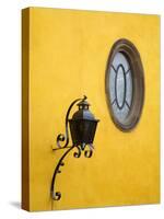 Lantern and Window, San Miguel De Allende, Guanajuato State, Central Mexico-Julie Eggers-Stretched Canvas