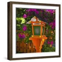 Lantern at Shrine in Gion-Jon Hicks-Framed Photographic Print