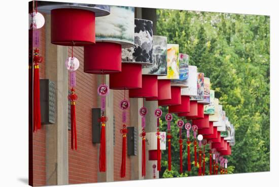 Lantern decoration during the Chinese Lantern Festival, Taipei, Taiwan-Keren Su-Stretched Canvas