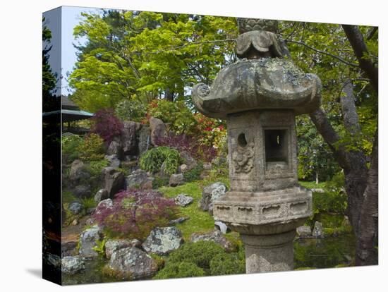 Lantern in Japanese Tea Garden, San Francisco, California, USA-Anna Miller-Stretched Canvas