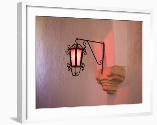 Lantern Inside a Church, Valladolid, Yucatan, Mexico-Julie Eggers-Framed Photographic Print