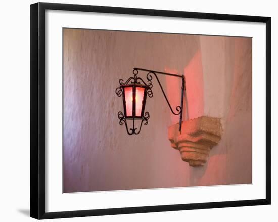 Lantern Inside a Church, Valladolid, Yucatan, Mexico-Julie Eggers-Framed Photographic Print