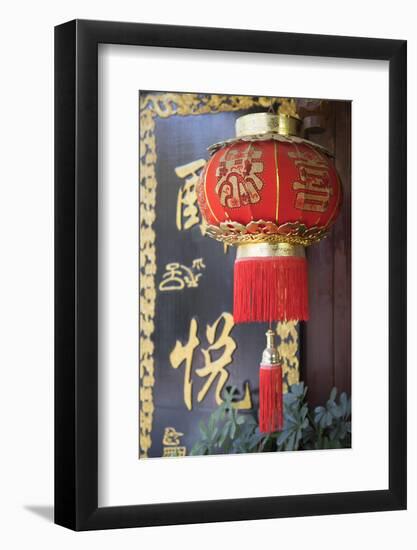 Lantern, Lijiang (UNESCO World Heritage Site), Yunnan, China-Ian Trower-Framed Photographic Print