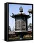 Lantern outside the Hall of the Great Buddha,Todai-ji temple-Werner Forman-Framed Stretched Canvas