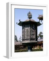 Lantern outside the Hall of the Great Buddha,Todai-ji temple-Werner Forman-Framed Giclee Print