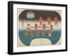 Lantern Plants as Mitate of Children at Play-Utagawa Hiroshige-Framed Giclee Print