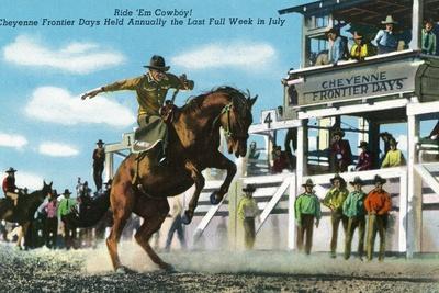 Cheyenne, Wy Cheyenne Frontier Days Festival, Rodeo Scene of
