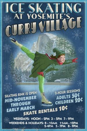 Curry Village Ice Skater Yosemite National Park, California