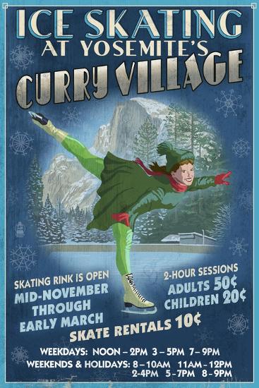 Curry Village Ice Skater Yosemite National Park, California