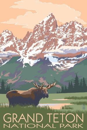 Grand Teton National Park - Moose and Mountains