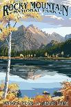 Long's Peak and Bear Lake - Rocky Mountain National Park-Lantern Press-Art Print