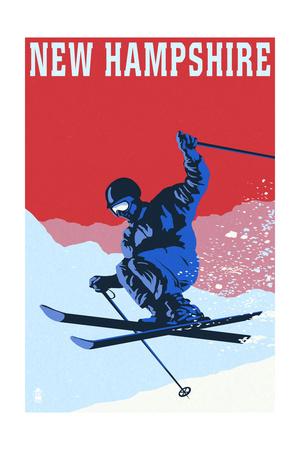 GIANT PRINT POSTER VINTAGE AD NOTCHLAND INN NEW HAMPSHIRE SPORT SKIING PDC198