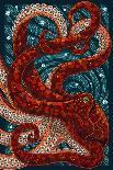 Octopus - Paper Mosaic-Lantern Press-Art Print
