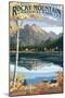 Lantern Press - Rocky Mountain National Park, Colorado, Longs Peak & Bear Lake Fall-Trends International-Mounted Poster