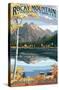 Lantern Press - Rocky Mountain National Park, Colorado, Longs Peak & Bear Lake Fall-Trends International-Stretched Canvas