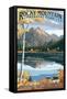 Lantern Press - Rocky Mountain National Park, Colorado, Longs Peak & Bear Lake Fall-Trends International-Framed Stretched Canvas