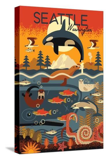 Stretched Canvas Print, , large